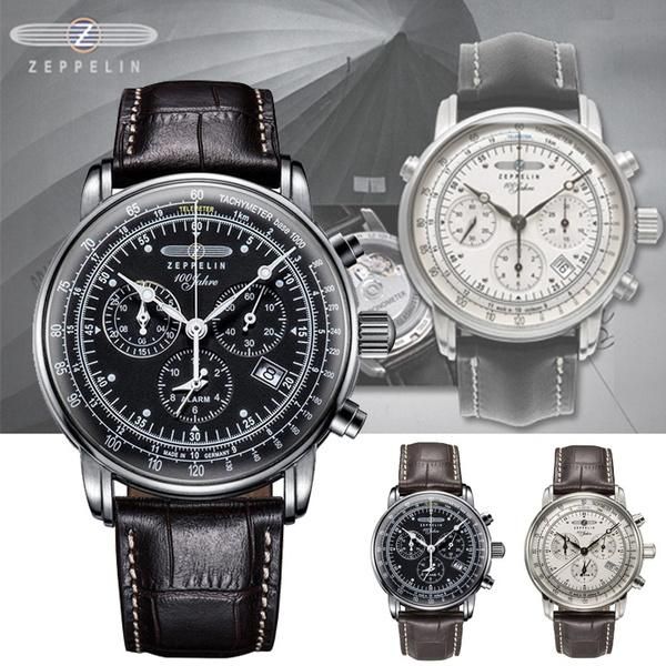 

wristwatches 2021 latest airship men's retro business leisure niche watch fashion, Slivery;brown