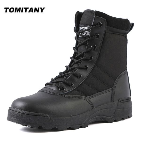 Taktische Militärstiefel Männer Special Force Wüstenkampf Armee Outdoor Wandern Knöchelschuhe Arbeit Safty 211023