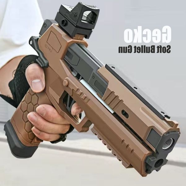 

4544new camouflage airsoft launcher pistol soft bullet toy outdoor game manual gecko air pneumatic gun pistola for kids