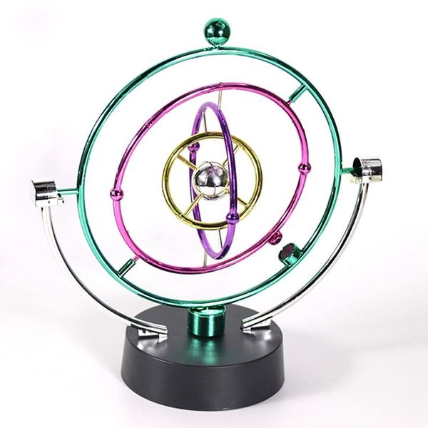 

1piece solar system model desk toys tons cradle perpetual motion spherical pendulum revolving orbital toy decorative objects & figurines