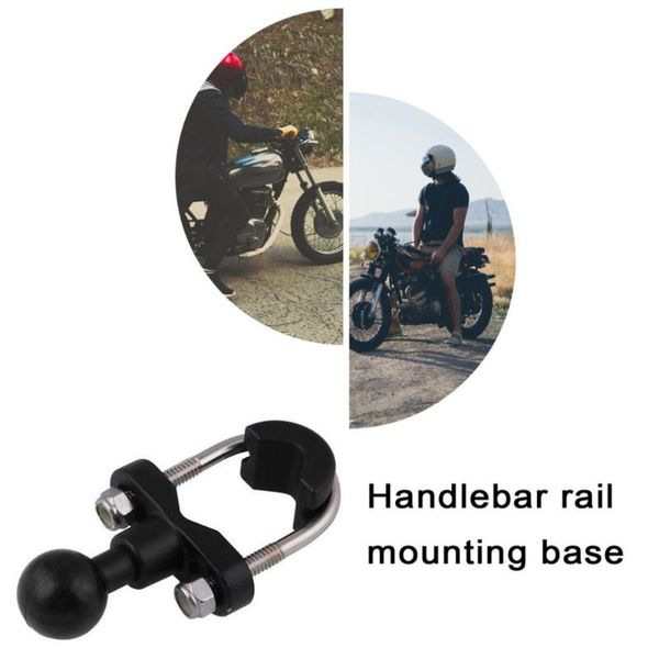 

handlebars motorcycle stainless steel u-bolt handle rail mounting base ball head fixed universal accessories