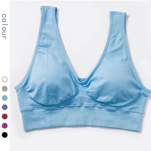 

gym clothing wechat business selling push up -resistant sports underwear no steel ring running girl's junior high school hig, White;black
