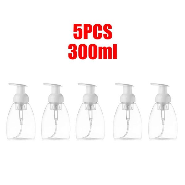 

bathroom storage & organization 5pcs plastic shower gel foaming bottle soap dispenser liquid pump container for travel or home use