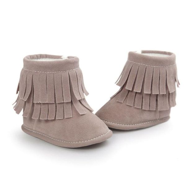 

first walkers brand baby walker girls winter warm tassel born toddler soft sole shoes solid autumn fashion 2021