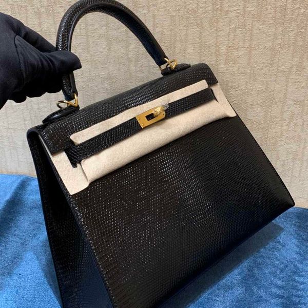 

order,fully by wallet, purse, purses, bag, bags quality, wax stitching,black real lizard skin design handbag ,wholesale price,fast delivery