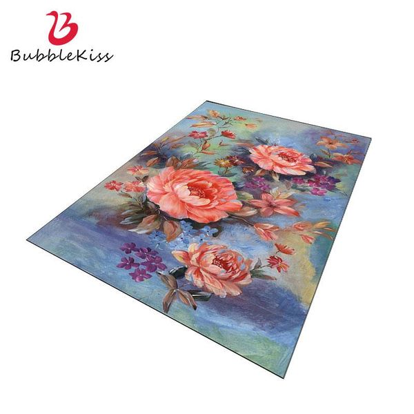 

carpets bubble kiss for living room chinese style color flower rugs home decor coffee table customized non-slip large floor mats