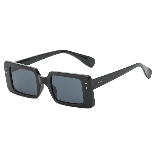 

sunglasses fashion for men and women delicate sunshade mirror color square meter nail decoration cool-looking, White;black
