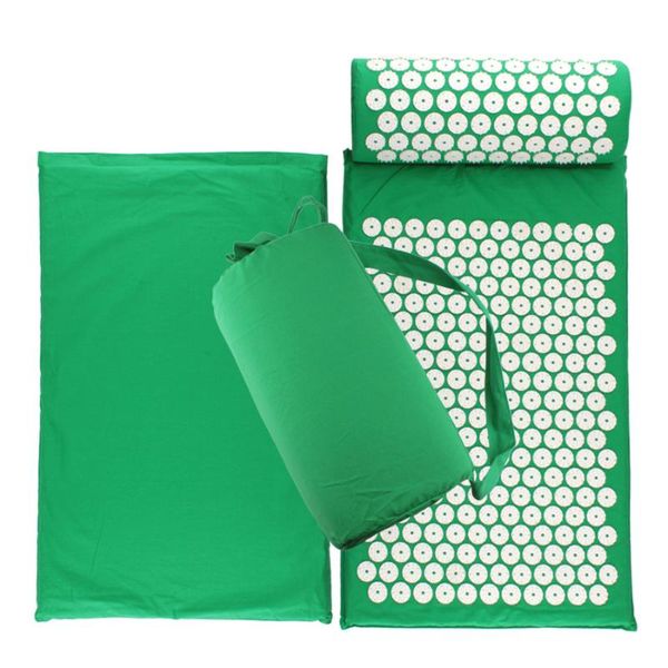 

yoga mats massage lotus acupuncture mat fitness cushion and pillow set pin pad