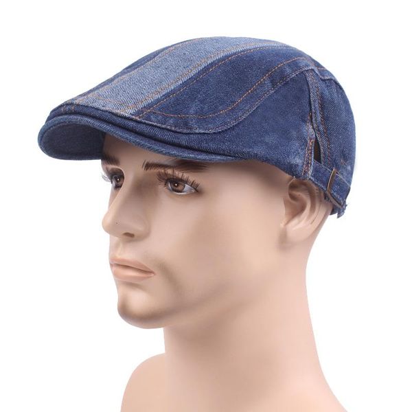 

visors men and women vintage england cap washed denim visor plat hat cotton casquette headpiece spring summer leisure fashion s438, Blue;gray