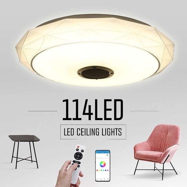 

ceiling lights 40cm modern rgb led light 60w home lighting app bluetooth music bedroom lamp smart with remote control