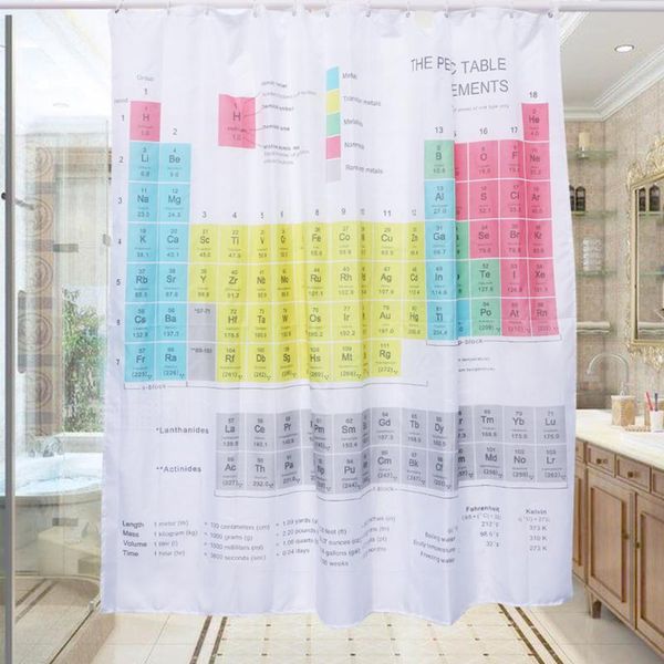 

shower curtains periodic table of elements prints digital partition curtain polyester proof waterproof cloth curtai