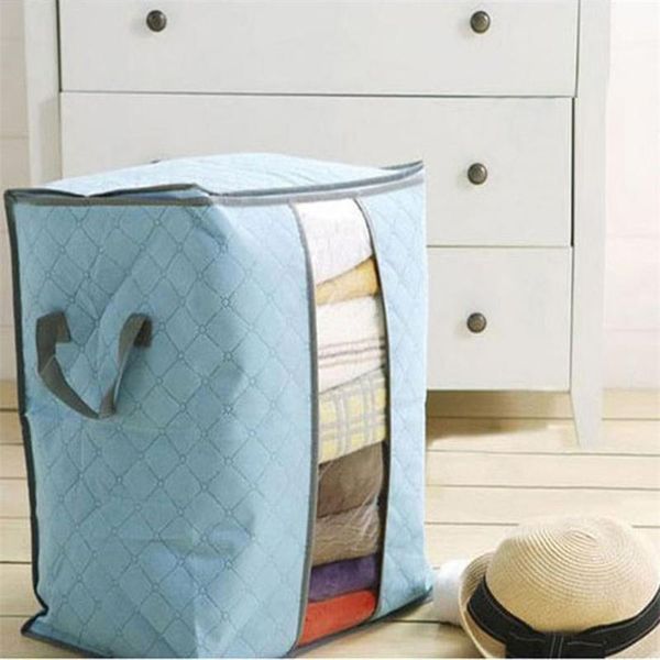 

car organizer stowing tidying large clothes bedding duvet zipped pillows non woven storage bag box 2021 car-styling home trunk
