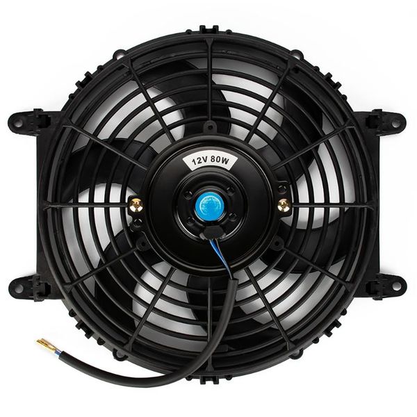 

10" 12v universal electric radiator 80w car auto slim reversible cooling fan for water tank fans
