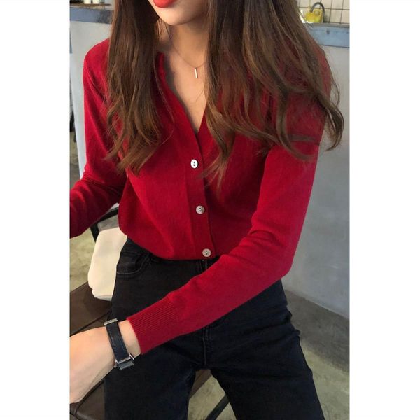 

women's sweaters tight cardio with low v, tight, cross, long sleeve, solid color, thin coat x10d, White;black