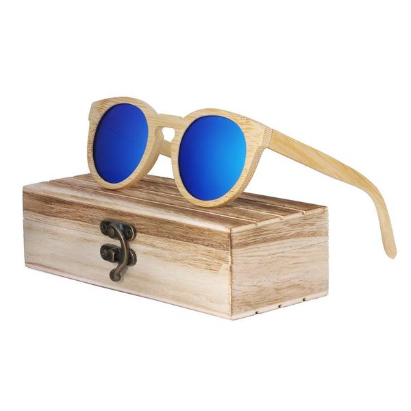 

berwer fashion men women glasses bamboo sunglasses retro vintage wood lens wooden frame handmade, White;black