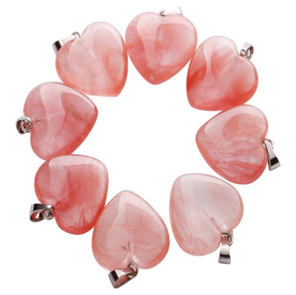 

mixed natural stone charms pendant love heart star charms pendants for jewelry making diy bracelet necklace accessories, Bronze;silver