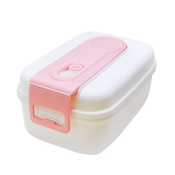 

dinnerware sets 660ml microwave lunch box pp silicone storage container lunchbox children kids school office portable bento