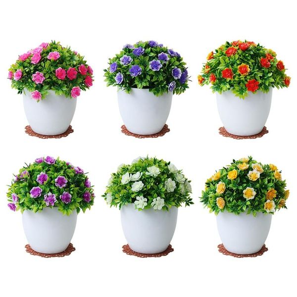 

decorative flowers & wreaths artificial flower potted deskfake plants bonsai plastic plant home garden deocration supplies