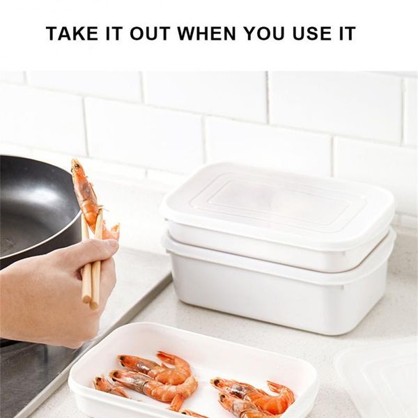 

kitchen storage & organization 1pcs fruits vegetables food preservation box portable non-slip waterproof household dumpling