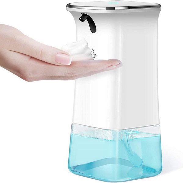 

liquid soap dispenser intelligent sensor foam suitable for kitchen and bathroom, 350ml non-contact hand sanitiz