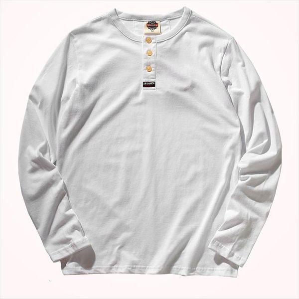 

autumn fashion simple mens t shirt long sleeve o neck 100% cotton solid bottomed retro american casual, White;black