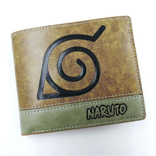 

anime comics shippuden konoha wallet uchiha sasuke leaf mark coin pocket card holder purse men women money bag, Red;black