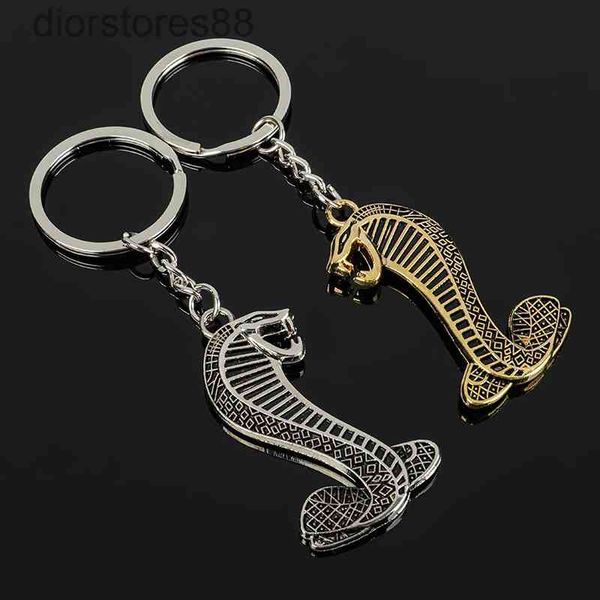 

key chain ford mustang cobra metal advertising car ring pendant, Silver