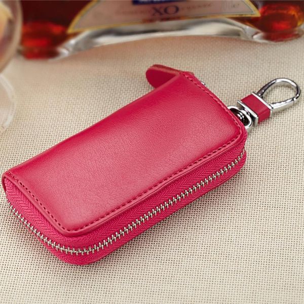 

wallets woman wallet long zipper men and women card bag coin purse keychain key holder porta-chaves unis#3, Red;black