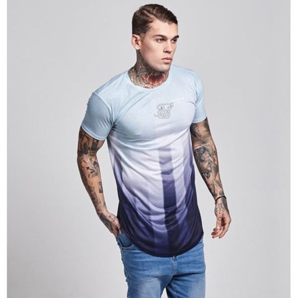 

men's t-shirts print 3d male fashion t casual shirt irregular hip hop bend in t-shirts short sleeve t-shirt p5z1, White;black