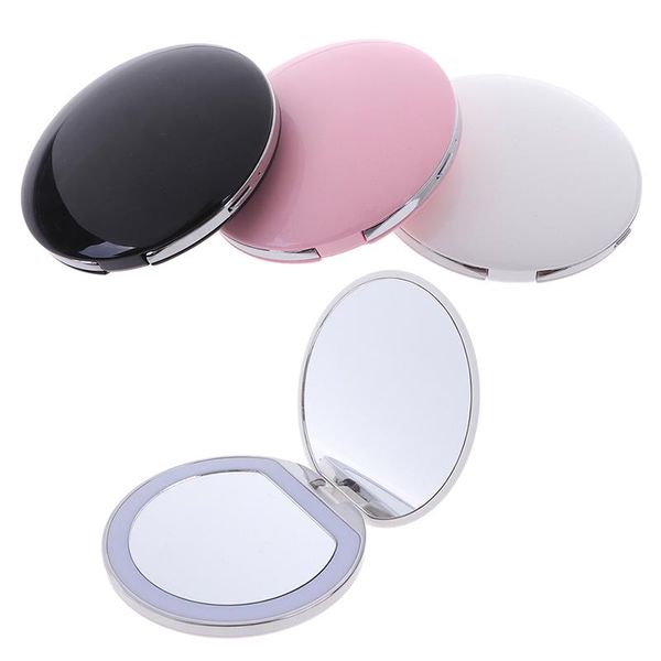 

compact mirrors gu81 foldable led light mini makeup mirror pocket face lip cosmetic travel portable lighting magnifying mirro