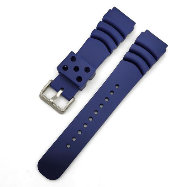 

watch bands steeldive automatic mechanical strap replacement bracelets dive watches waffle 20/22mm, Black;brown