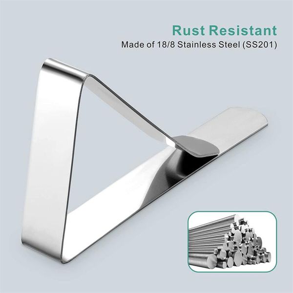 

table cloth heavy duty picnic clips stainless steel cover clamps holders for restaurant h88f