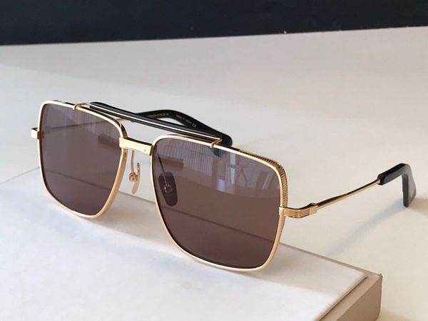 

luxury popular symeta sunglasses type403 men style k gold retro square frame fashion avantgarde style uv 400 lens eye, White;black