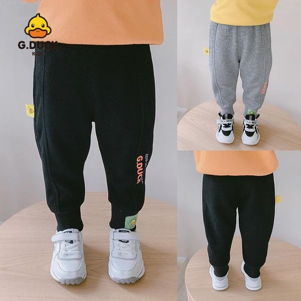 

men's pants children's solid color casual boys' 2021 spring and autumn, Black