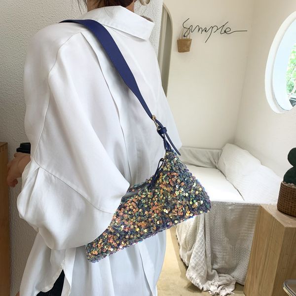 

all-match shoulder bag lady fairysequins economic shiny unique large capacity fashion summer scales portable simplicity gift