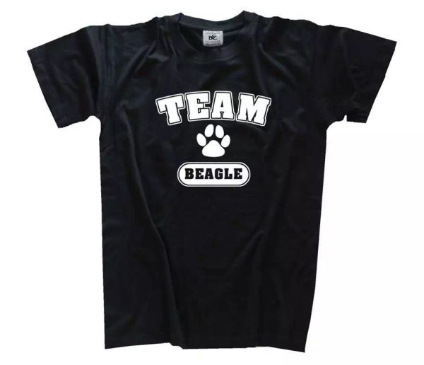 

team beagle t-shirt s-xxxl, White;black
