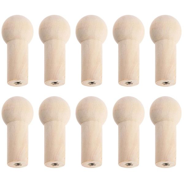 

hooks & rails 10pcs wall mounted hanger pegs hat scarves clothing parts wooden