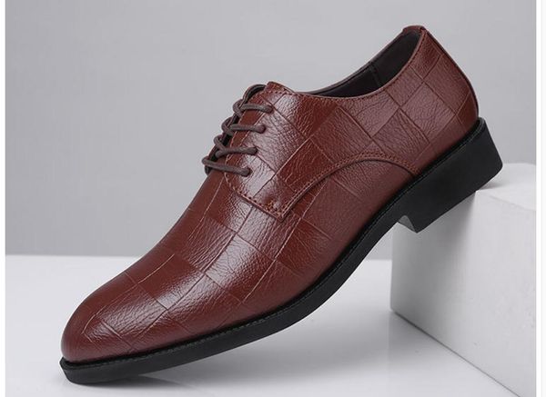 

men's shoes spring and autumn low heel pointed end @k35, Black