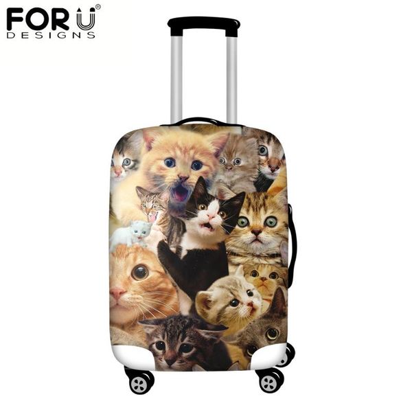 

toiletry kits forudesigns s luggage protective covers 3d cat animal pattern thicken elastic travel accessories suitcase dust cover