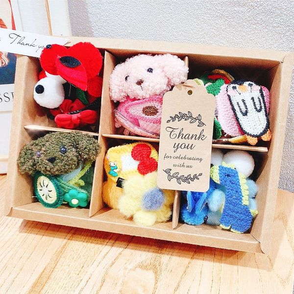 

hair accessories 1set winter cute cartoon flower hairpins lovely barrettes for girls sweet fur soft clips fashion, Slivery;white