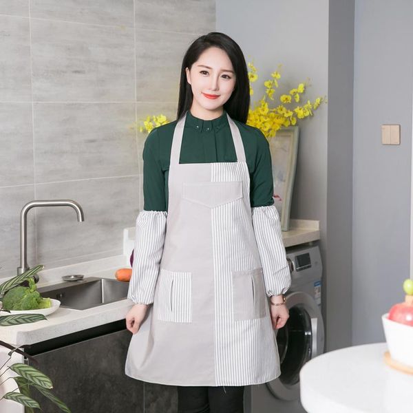 

mr. zhang living museum sleeveless apron waterproof women's cooking clothes kitchen handmade bibs japanese and korean aprons