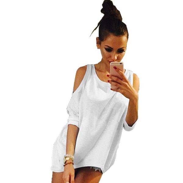 

women's t-shirt 2021 5xl harajuku soild color women causal half sleeve tees woman off shoulder clothes, White