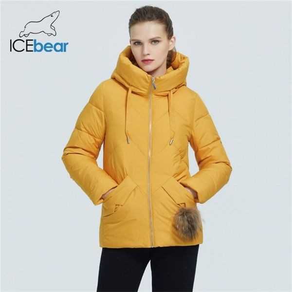 

winter casual fashion women's jacket high-quality slim-fit hooded women's coat brand parka gwd20138i 210930, Black