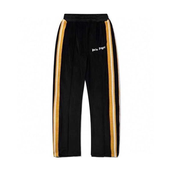 

velvet pa/lm ribbon angel stripe straight tube men's and women's casual pants pa hip hop 3rt0, Black