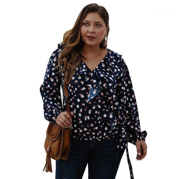 

autumn flower plus size 3xl 4xl blouse ladies floral long lantern sleeve loose printed green femme shirt women cl236 women's blouses &, White