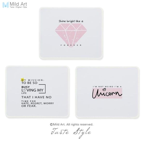 

mats & pads fashion pink crown diamond black and white sweet star quotes print creative girl gift gamer pc gaming computer mouse pad mat set