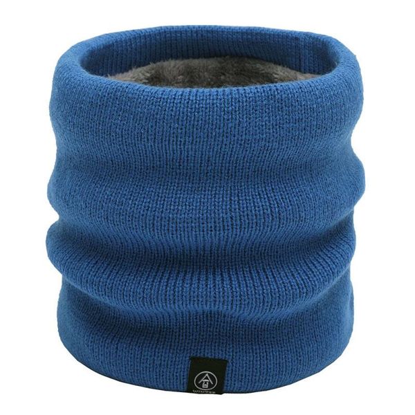 

cycling caps & masks winter men women warm knitted scarves thick elastic knit mufflers chirldren neck warmer plush scarf collar super soft w, Black