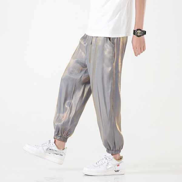 

sweatpants men streetwear mens casual trousers harem pants male fashion loose jogging large size 5xl men's, Black