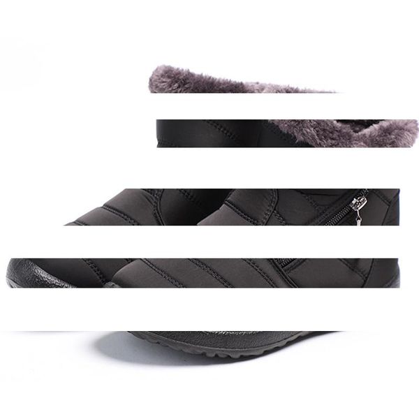 

boots women winter shoes woman snow, Black