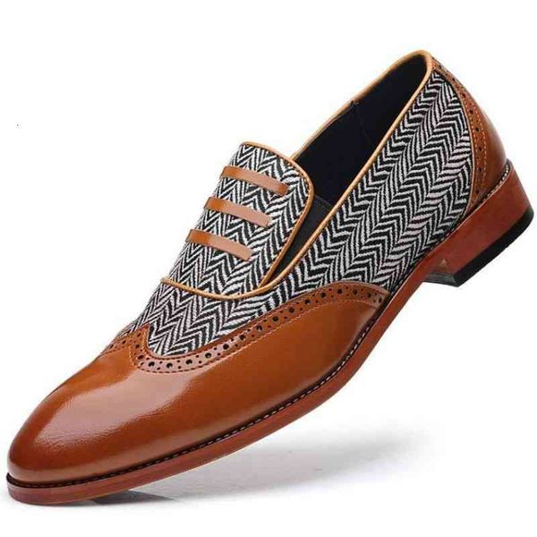 

on men slip shoes casual business pu leather fashion outdoors classic comfortable spring autumn concise mixed colors dh610, Black